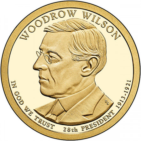 2013 * 1 Dollaro Stati Uniti "Woodrow Wilson - 28th" UNC