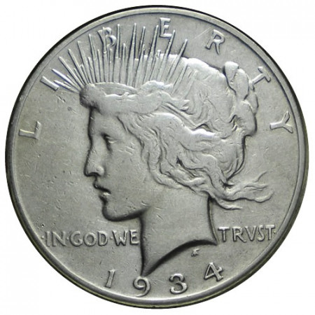 1934 S * 1 Dollaro Argento Stati Uniti "Peace" San Francisco (KM 150) qBB