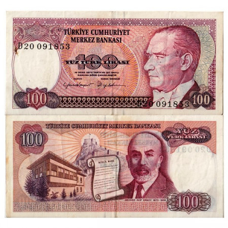 L.1970 (1984) * Banconota Turchia 100 Lira "Kemal Atatürk" (p194) BB