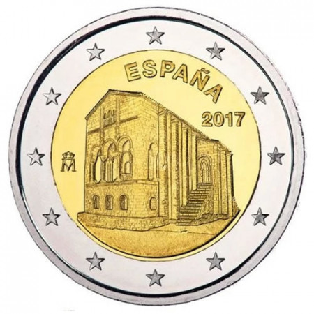 2017 * 2 Euro SPAGNA "Santa María del Naranco" UNC