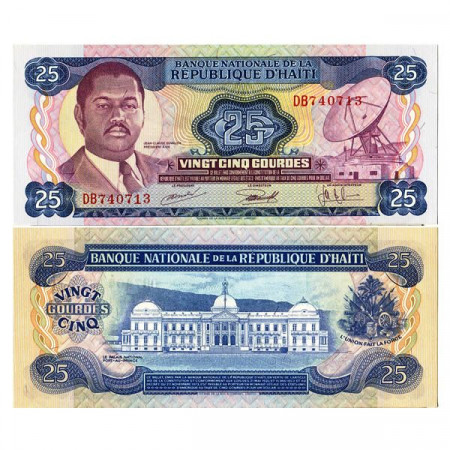 L. 1973 * Banconota Haiti 25 Gourdes "Jean-Claude Duvalier" (p218a) FDS