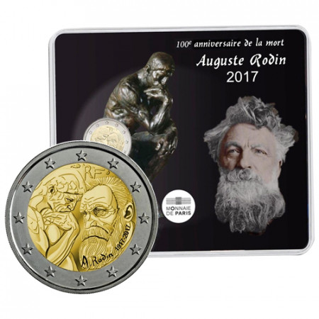 2017 * 2 Euro FRANCIA "Auguste Rodin" Coincard