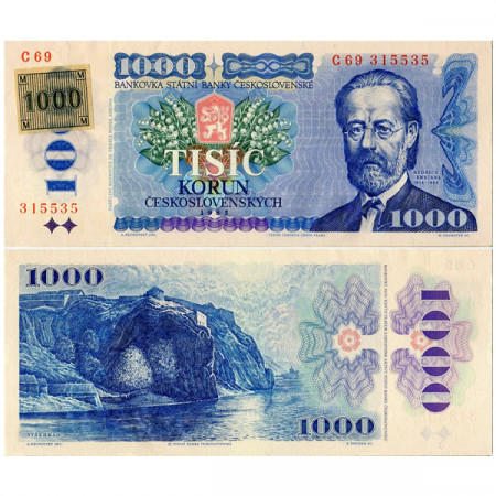 ND (1993) old 1985 * Banconota Repubblica Ceca 1000 Korun "Bedrich Smetana" (KM 3a) FDS