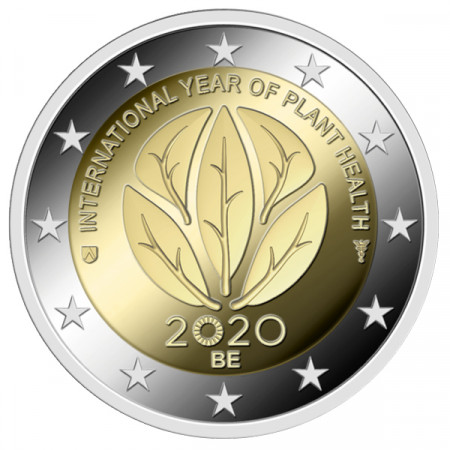 2020 * 2 Euro BELGIO "Anno Salute delle Piante" FDC