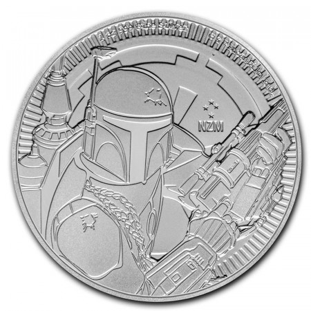 2020 * 2 Dollari Argento 1 OZ Niue - Nuova Zelanda "Star Wars - Boba Fett" FDC