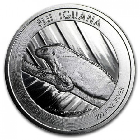 2016 * 1 Dollar Argento 1 OZ Fiji "Iguana" FDC