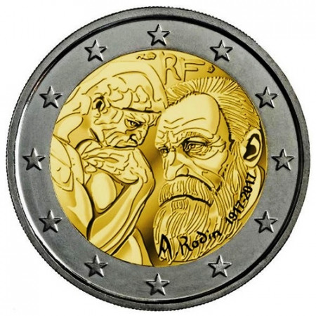 2017 * 2 Euro FRANCIA "Auguste Rodin" UNC