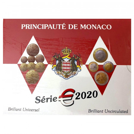 2020 * MONACO Divisionale Ufficiale Euro “Alberto II” FDC
