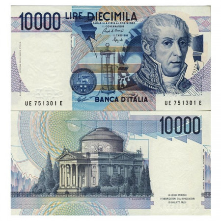 1992 E * Banconota Italia Repubblica 10.000 Lire "A Volta" BI.872 (p112b) FDS