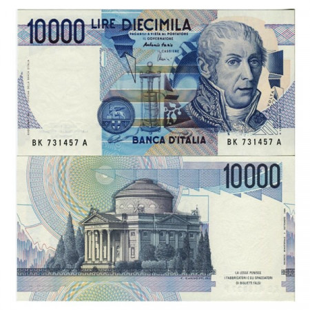 1998 K * Banconota Italia Repubblica 10.000 Lire "A Volta" BI.876 (p112d) FDS