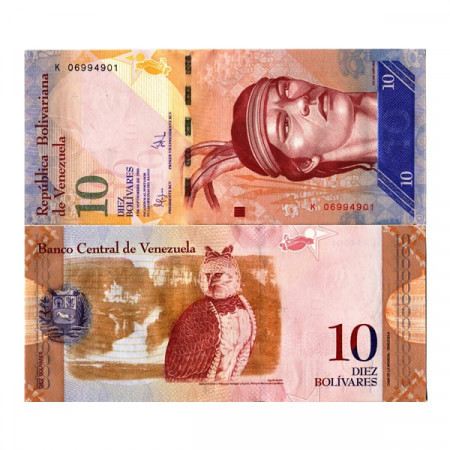 2009 * Banconota Venezuela 10 Bolivares "Cacique Guaicapuro" (p90b) FDS