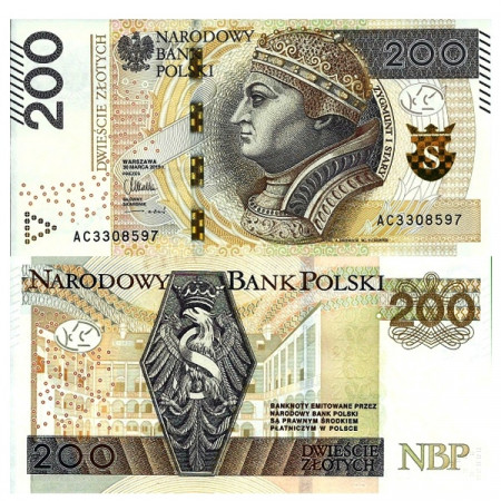 2015 * Banconota Polonia 200 Zlotych "Zygmunt I Stary" (p189) FDS