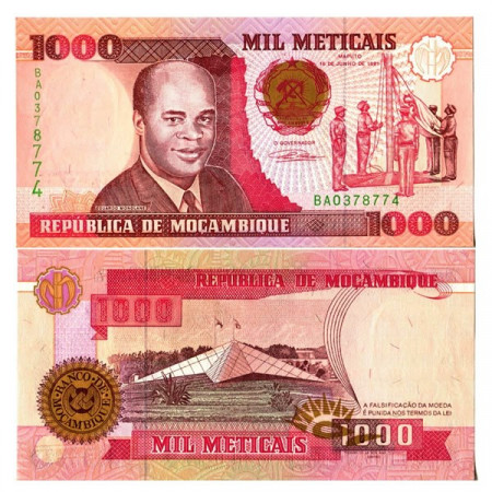 1991 * Banconota Mozambico 1000 Meticais "Eduardo Mondlane" (p135) FDS