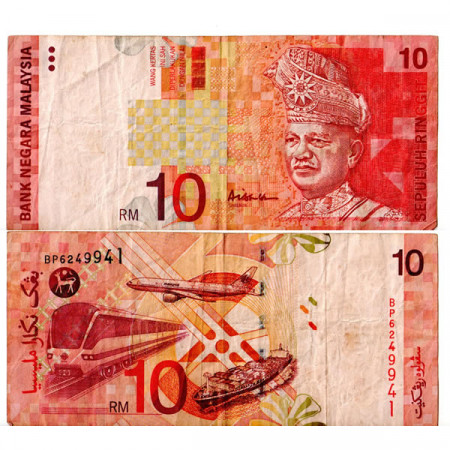 ND (1999) * Banconota Malesia 10 Ringgit "King TA Rahman" (p42c) qBB