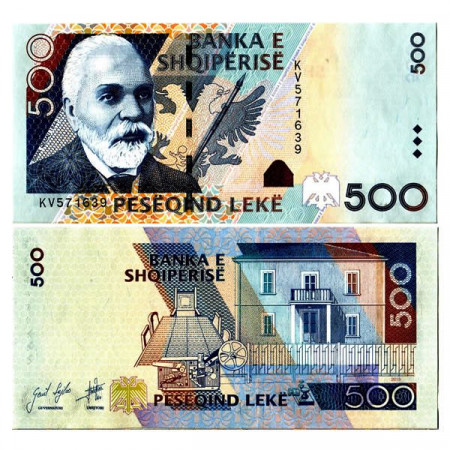 2015 * Banconota Albania 500 Leke "I Qemali" (p72b) FDS