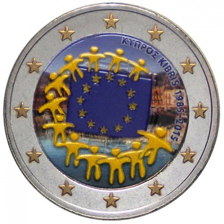 2015 * 2 Euro CIPRO "30º Anniversario della Bandiera Europea" Colorato