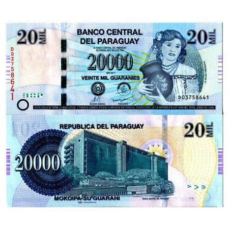 2011 * Banconota Paraguay 20.000 Guaraníes "Banco Central - Asunción" (p230c) FDS