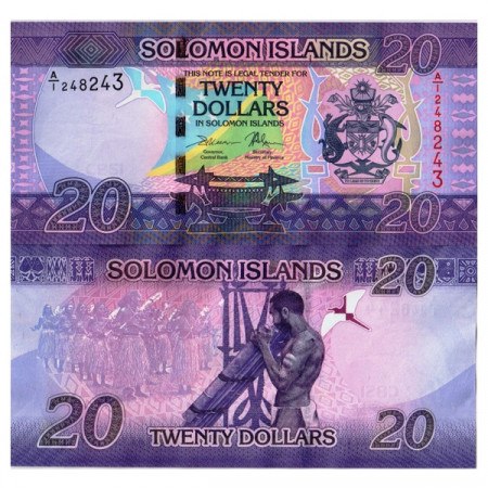 ND (2017) * Banconota Isole Salomone 20 Dollars "Flag - Dancers" (p34) FDS