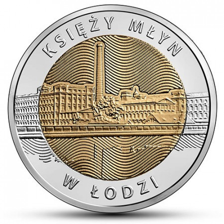 2016 * 5 Zlotych Polonia "Ksiezy Mlyn - Lodz" UNC