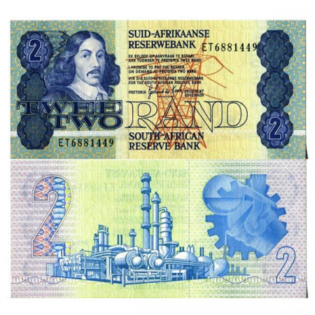 ND (1983-90) * Banconota Sudafrica 2 Rand "Jan van Riebeeck" (p118d) FDS