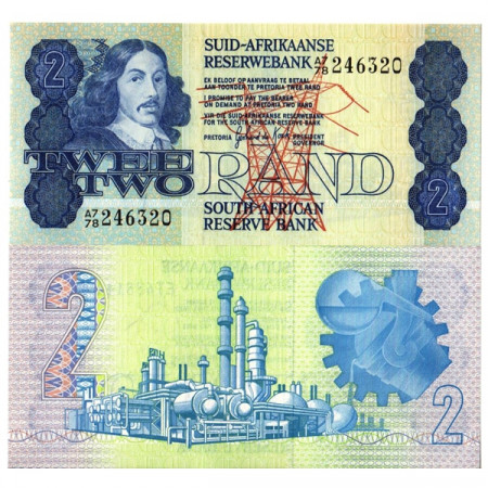 ND (1981-83) * Banconota Sudafrica 2 Rand "Jan van Riebeeck" (p118c) FDS