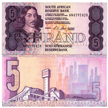 ND (1990-94) * Banconota Sudafrica 5 Rand "Jan van Riebeeck" (p119e) BB+