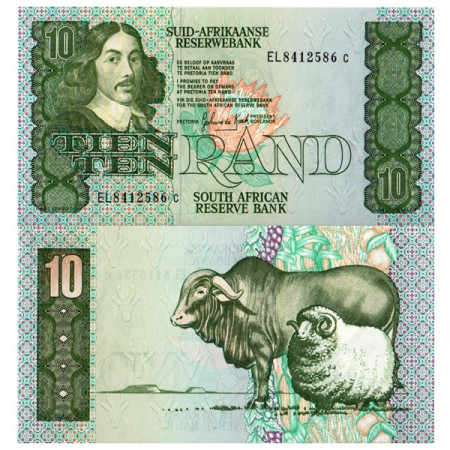 ND (1985-90) * Banconota Sudafrica 10 Rand "Jan van Riebeeck" (p120d) FDS