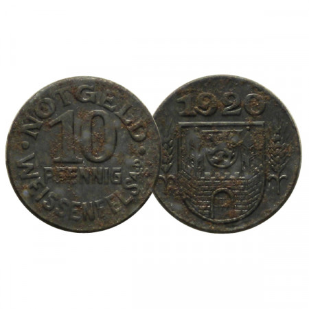 1920 * Notgeld Germania-Sachsen 10 Pfennig "Weissenfels an der Saale" (F 589.9) BB