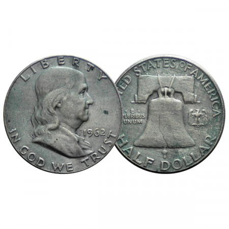 1962 (P) * Half 1/2 Dollar Argento Stati Uniti "Franklin - Bell" Filadelfia (KM 199) BB