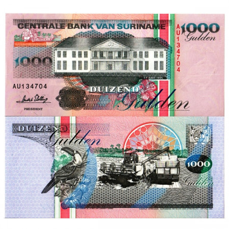 1995 * Banconota Suriname 1000 Gulden "Central Bank - Paramaribo" (p141b) FDS