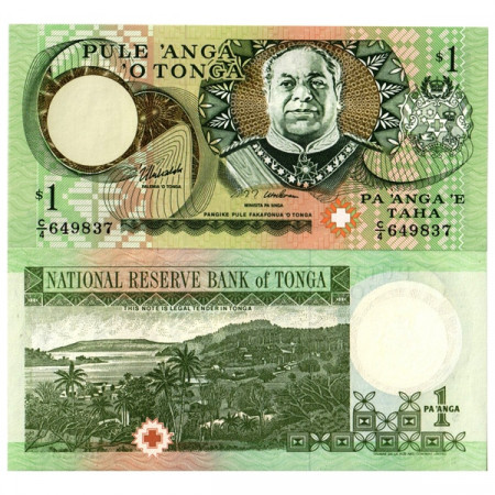 ND (1995) * Banconota Tonga 1 Pa'anga "King Tupou IV" (p31d) FDS