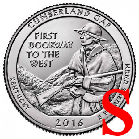 2016 * Quarto di Dollaro (25 Cents) Stati Uniti "Cumberland Gap - Kentucky" S