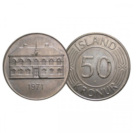 1971 * 50 Kronur Islanda "Icelandic Parliament" (KM 19) SPL