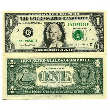 2003 A * Banconota Stati Uniti 1 Dollar "Celebrity  - Marilyn Monroe" (pCL15) FDS