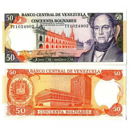 1995 * Banconota Venezuela 50 Bolivares "Andrés Bello" (p65e) FDS
