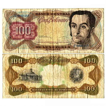 1992 * Banconota Venezuela 100 Bolivares "Simón Bolívar" (p66d) MB