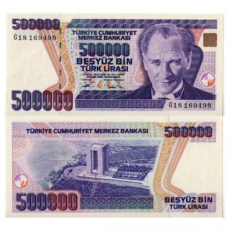 L.1970 (1993) * Banconota Turchia 500.000 Lira "Kemal Atatürk" (p208) FDS