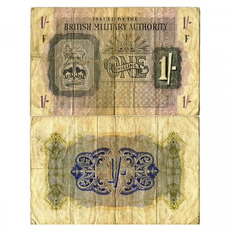 ND (1943) * Banconota Gran Bretagna 1 Shilling "British Military Authority - North Africa" (pM2) MB