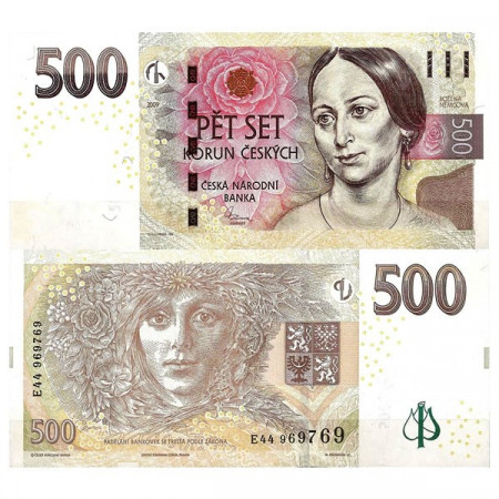2009 * Banconota Repubblica Ceca 500 Korun "Bozena Nemcová" (KM 24) FDS
