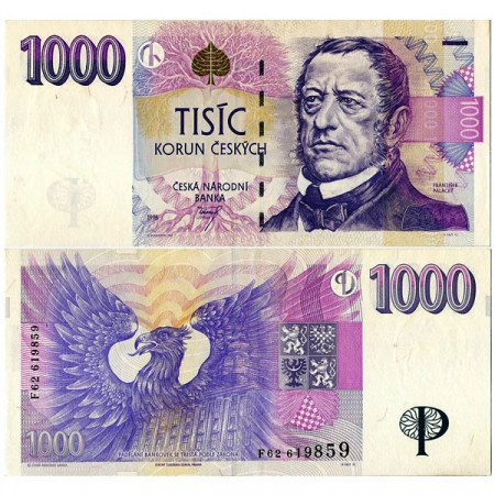 1996 * Banconota Repubblica Ceca 1000 Korun "Frantisek Palacky" (KM 15) SPL+