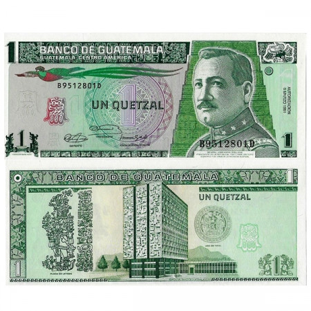 1991 * Banconota Guatemala 1 Quetzal "General JM Orellana" (p73b) FDS