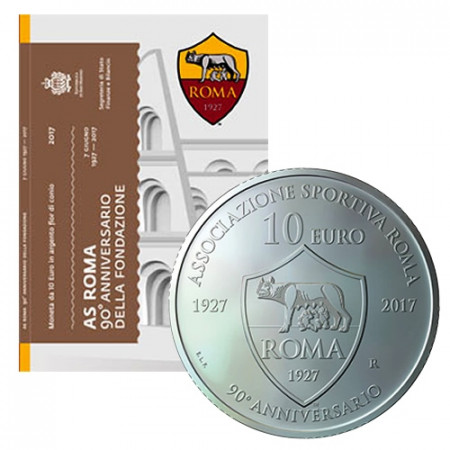 2017 * 10 Euro Argento SAN MARINO "90° Fondazione AS Roma" FDC