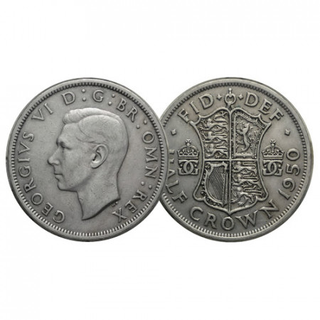 1950 * Half 1/2 Crown Gran Bretagna "Giorgio VI" (KM 879) BB+