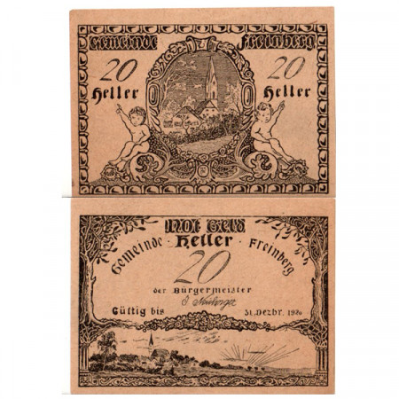 1920 * Notgeld Austria 20 Heller "Alta Austria – Freinberg" (FS 211Ib)