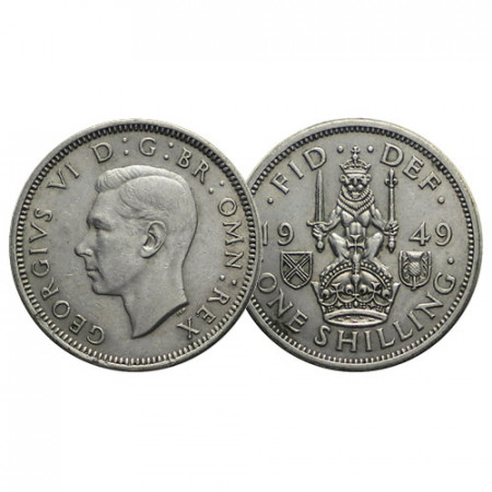 1949 * 1 Shilling Gran Bretagna "Giorgio VI - Scottish Crest" (KM 877) BB+