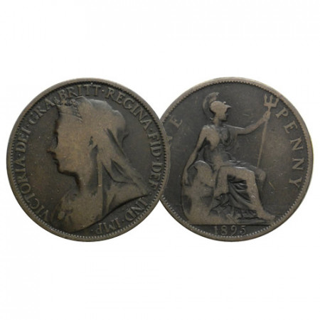 1895 * 1 Penny Gran Bretagna "Regina Vittoria" (KM 790) MB+