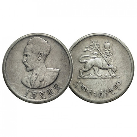 EE1936 (1943-44) * 50 Cents Argento Etiopia "Hailé Selassié" (KM 37) BB