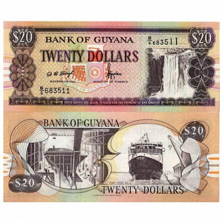 ND (1996-2015) * Banconota Guyana 20 Dollars "Kaieteur Falls" (p30b) FDS