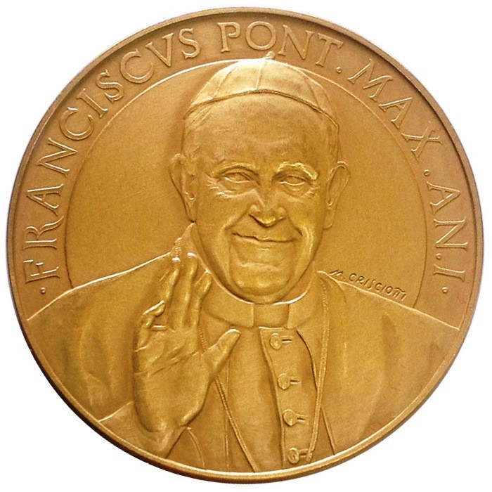 Medaglia Religiosa In Argento Papa Francesco 18 Mm | - La - 3