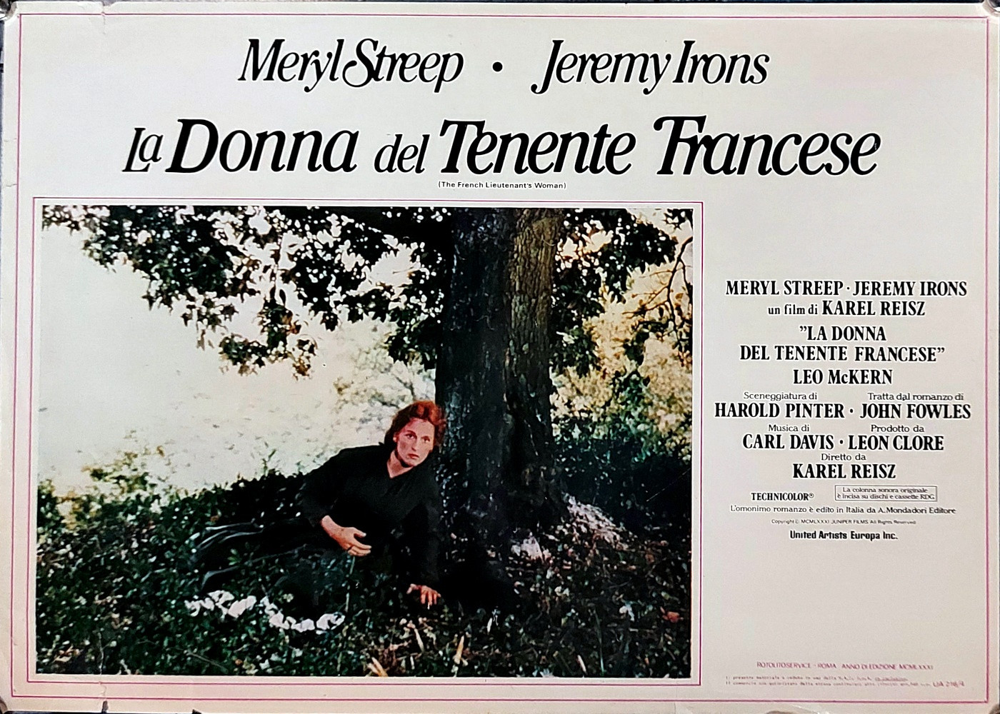 1981 * Locandina Fotobusta La Donna del Tenente Francese - Jeremy Irons,  Meryl Streep, Leo McKern Drammatico (B) - Mynumi